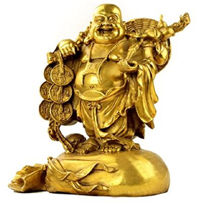 WEALTHCOMING Kinesisk konst och kultur Fengshui staty buddha mässingsstatyer skrattande Buddha bärväska God of Wealth statyer Buddha statyer heminredning inflyttningspresent grattis-gåva WEALTHCOMING Kinesisk konst och kultur Fengshui staty buddha mässingsstatyer skrattande Buddha bärväska God of Wealth statyer Buddha statyer heminredning inflyttningspresent grattis-gåva
