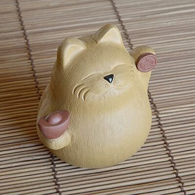 TEA SOUL Fortune Cat Tea figur på Yixing på Kreta TEA SOUL Fortune Cat Tea figur på Yixing på Kreta