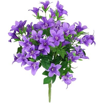 Flair Flower Flair Blomma konstgjord bukett klockblommor mini liljor buketter silkesblommor konstgjorda blommor dekorativa blommor bukett bukett bukett blombukett bröllop hus bordsdekoration, lila Flair Flower Flair Blomma konstgjord bukett klockblommor mini liljor buketter silkesblommor konstgjorda blommor dekorativa blommor bukett bukett bukett blombukett bröllop hus bordsdekoration, lila