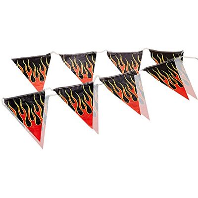 Beistle Flamma Pennant Banner, Orange/Gul/Svart Beistle Flamma Pennant Banner, Orange/Gul/Svart