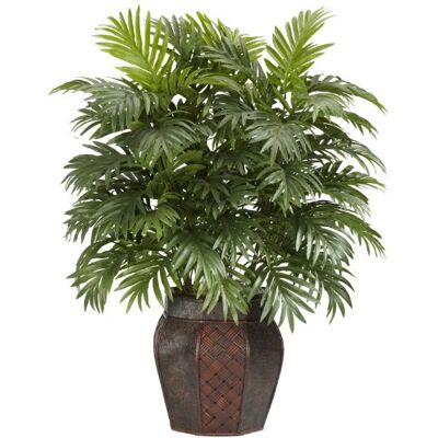 Nearly Natural Nästan naturlig Areka palm med vas konstgjord växt, 107 cm x 28 cm x 28 cm, grön – 6651 Nearly Natural Nästan naturlig Areka palm med vas konstgjord växt, 107 cm x 28 cm x 28 cm, grön – 6651