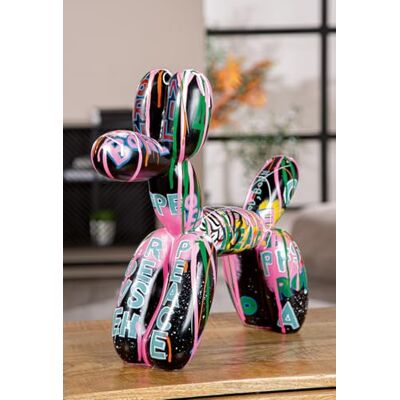 Casablanca modernes Design Casablanca figur, pallone, konstharts, ballonghund, glänsande, flerfärgad, 40 x 41 x 13 cm Casablanca modernes Design Casablanca figur, pallone, konstharts, ballonghund, glänsande, flerfärgad, 40 x 41 x 13 cm