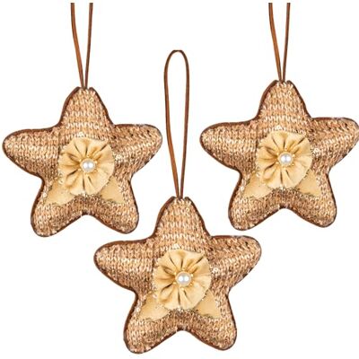 SHATCHI 3 st guld jutestjärna 12 cm julgran hängande dekorationer festliga dekorativa ornament saga tema julgran hänge SHATCHI 3 st guld jutestjärna 12 cm julgran hängande dekorationer festliga dekorativa ornament saga tema julgran hänge