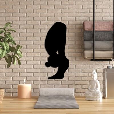 Wallity Snygg svart dekorativ metallväggtillbehör, 26 x 60 cm 100% metall, 1,5 mm tjocklek perfekt för modern heminredning och unik väggkonst Wallity Snygg svart dekorativ metallväggtillbehör, 26 x 60 cm 100% metall, 1,5 mm tjocklek perfekt för modern heminredning och unik väggkonst