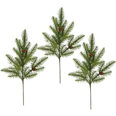 Flair Flower Konstgjord gran, 45 cm, set om 3, konst, stav, dekorativ gren, grangrön, gran, adventskrans, dekoration, tillbehör för krans, girlang, juldekoration, handtag, konstgjord gren, konstgjord blomma, AST Flair Flower Konstgjord gran, 45 cm, set om 3, konst, stav, dekorativ gren, grangrön, gran, adventskrans, dekoration, tillbehör för krans, girlang, juldekoration, handtag, konstgjord gren, konstgjord blomma, AST