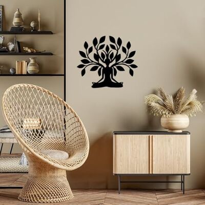 Wallity Snygg svart dekorativ metallväggtillbehör, 60 x 70 cm 100% metall, 1,5 mm tjocklek perfekt för modern heminredning och unik väggkonst Wallity Snygg svart dekorativ metallväggtillbehör, 60 x 70 cm 100% metall, 1,5 mm tjocklek perfekt för modern heminredning och unik väggkonst