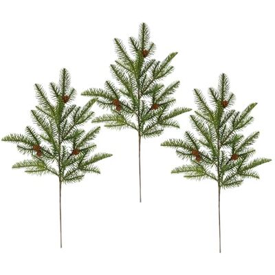 Flair Flower Konstgjord gran, 60 cm, set om 3, konst, stavar, dekorativ gren, grangrön, granlinning, adventskrans, dekoration, tillbehör för krans, girlang, juldekoration, handtag, konstgjord gren, konstgjord Flair Flower Konstgjord gran, 60 cm, set om 3, konst, stavar, dekorativ gren, grangrön, granlinning, adventskrans, dekoration, tillbehör för krans, girlang, juldekoration, handtag, konstgjord gren, konstgjord