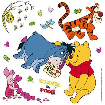 Winnie the Pooh väggklistermärke av AG Design - Barnrums dekoration 30x30cm Winnie the Pooh väggklistermärke av AG Design - Barnrums dekoration 30x30cm