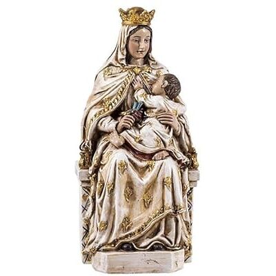DRW Barcelona Jungfru Alegria figur symbol för glädje och hopp av handmålad harts 15 cm DRW Barcelona Jungfru Alegria figur symbol för glädje och hopp av handmålad harts 15 cm
