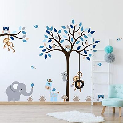 Ambiance Sticker Väggklistermärken för barn barnkammardekoration väggklistermärken för barn väggdekaler väggklistermärken för barn H60 x L80 cm Ambiance Sticker Väggklistermärken för barn barnkammardekoration väggklistermärken för barn väggdekaler väggklistermärken för barn H60 x L80 cm