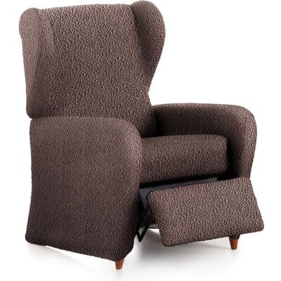 ECOMMERC3 Bielastisk fåtöljöverdrag 4 stycken, andningsbar passform brunt relaxstolsöverdrag dagligt slitage ECOMMERC3 Bielastisk fåtöljöverdrag 4 stycken, andningsbar passform brunt relaxstolsöverdrag dagligt slitage