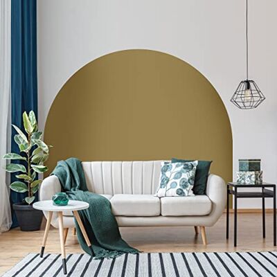 Ambiance Sticker Klistermärke sänghuvud båge väggdekaler stor halvcirkel tapet för vardagsrum och sovrumsdekoration B 58 x H 140 cm guld dore Ambiance Sticker Klistermärke sänghuvud båge väggdekaler stor halvcirkel tapet för vardagsrum och sovrumsdekoration B 58 x H 140 cm guld dore