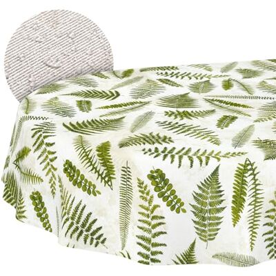 ANRO Duk avtorkbar Ormbunke oval 220x140 cm utomhus bordsduk i belagd textil – smuts- och vattenavvisande, lättskött – tvättbar i 30 °C ANRO Duk avtorkbar Ormbunke oval 220x140 cm utomhus bordsduk i belagd textil – smuts- och vattenavvisande, lättskött – tvättbar i 30 °C