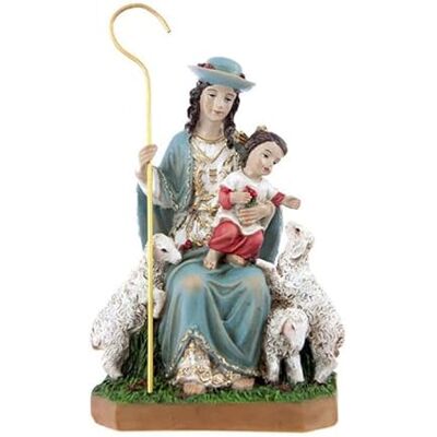 DRW Gudomlig figur herde Handmålad harts 15 cm DRW Gudomlig figur herde Handmålad harts 15 cm