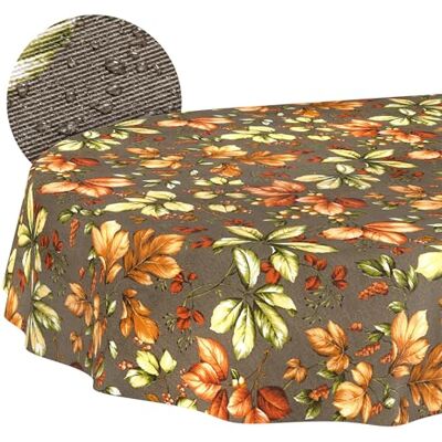 ANRO Duk avtorkbar Höst oval 260x140 cm utomhus bordsduk i belagd textil – smuts- och vattenavvisande, lättskött – tvättbar i 30 °C ANRO Duk avtorkbar Höst oval 260x140 cm utomhus bordsduk i belagd textil – smuts- och vattenavvisande, lättskött – tvättbar i 30 °C