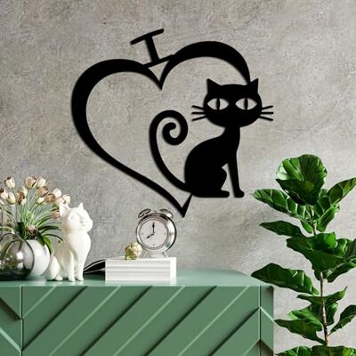 Wallity Snygg svart dekorativ metallväggtillbehör, 50 x 54 cm 100% metall, 1,5 mm tjocklek perfekt för modern heminredning och unik väggkonst Wallity Snygg svart dekorativ metallväggtillbehör, 50 x 54 cm 100% metall, 1,5 mm tjocklek perfekt för modern heminredning och unik väggkonst