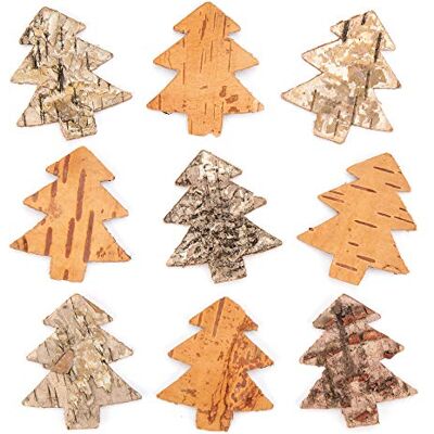 Baker Ross AV886 barkträd, perfekt för pyssel av julkort (30 stycken), blandade Baker Ross AV886 barkträd, perfekt för pyssel av julkort (30 stycken), blandade