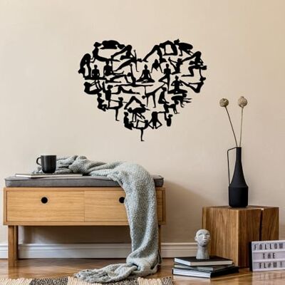 Wallity Snygg svart dekorativ metallväggtillbehör, 57 x 71 cm 100% metall, 1,5 mm tjocklek Perfekt för modern heminredning och unik väggkonst Wallity Snygg svart dekorativ metallväggtillbehör, 57 x 71 cm 100% metall, 1,5 mm tjocklek Perfekt för modern heminredning och unik väggkonst