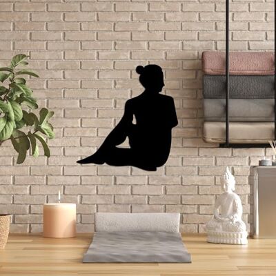 Wallity Snygg svart dekorativ metallväggtillbehör, 53 x 55 cm 100% metall, 1,5 mm tjocklek perfekt för modern heminredning och unik väggkonst Wallity Snygg svart dekorativ metallväggtillbehör, 53 x 55 cm 100% metall, 1,5 mm tjocklek perfekt för modern heminredning och unik väggkonst