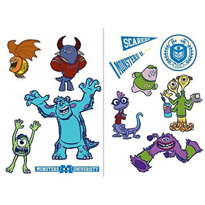 Disney Stikers dekoration hemma monster silverfärger, silver, 45 x 65 cm Disney Stikers dekoration hemma monster silverfärger, silver, 45 x 65 cm