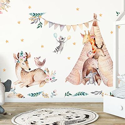 Ambiance Sticker Väggklistermärken för barn dekoration av babyrum väggklistermärken för barn väggklistermärken för husdjur väggklistermärken för gigantiska djur H135 x L120 cm Ambiance Sticker Väggklistermärken för barn dekoration av babyrum väggklistermärken för barn väggklistermärken för husdjur väggklistermärken för gigantiska djur H135 x L120 cm