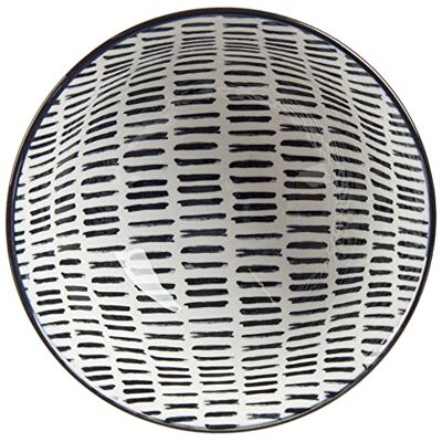 Vessia Skål Bolw med randig ritning i svart och vit färg. med unik design och stil, Delikat och modern. Storlek: 16 cm Blanda, Multifärg, Ej tillämpligt Vessia Skål Bolw med randig ritning i svart och vit färg. med unik design och stil, Delikat och modern. Storlek: 16 cm Blanda, Multifärg, Ej tillämpligt