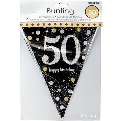 amscan 9900569 4 m Happy Birthday Banners för dekoration på en 50-årsdag födelsedag amscan 9900569 4 m Happy Birthday Banners för dekoration på en 50-årsdag födelsedag