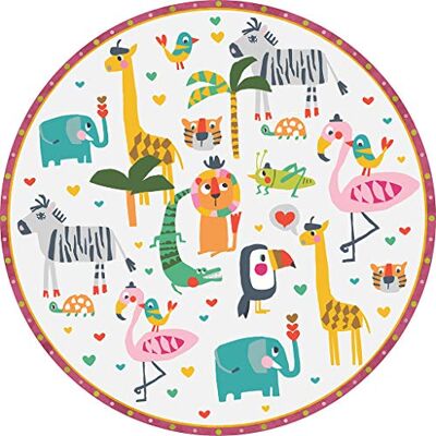 Vilber Barn Vinyl Barnmatta Djungel Färg 10 Diameter 52 cm Vilber Barn Vinyl Barnmatta Djungel Färg 10 Diameter 52 cm