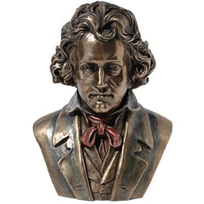 Veronese Design Ludwig Van Beethoven byst kall gjuten harts antik brons finish staty realistisk figur Veronese Design Ludwig Van Beethoven byst kall gjuten harts antik brons finish staty realistisk figur