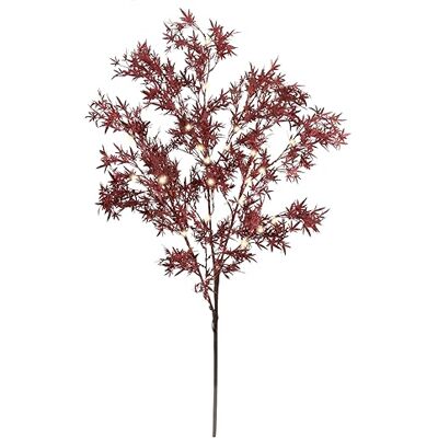 Flair Flower LED dekorativ gren lönnblad 95 cm – upplyst konstgjord gren, höstdekoration med varma vita lysdioder och timer batteridriven höstdekoration, juldekoration stämningsfull LED-dekoration Flair Flower LED dekorativ gren lönnblad 95 cm – upplyst konstgjord gren, höstdekoration med varma vita lysdioder och timer batteridriven höstdekoration, juldekoration stämningsfull LED-dekoration