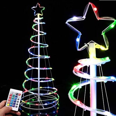 Albero di Natale Luminoso 73 Luci a Led Spirale - Julgran Albero di Natale Luminoso 73 Luci a Led Spirale - Julgran