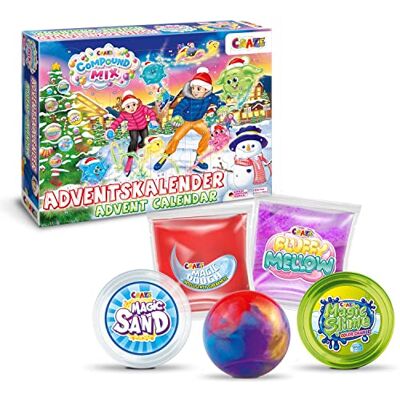 Craze Adventskalender med Mix Compound - 24 överraskningsdörrar Craze Adventskalender med Mix Compound - 24 överraskningsdörrar