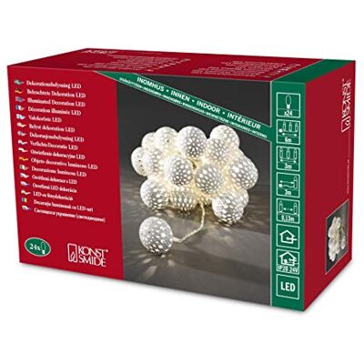 Konstsmide 3156-103 motiv-ljuskedja inomhus nätdriven antal glödlampor 24 LED varmvit Konstsmide 3156-103 motiv-ljuskedja inomhus nätdriven antal glödlampor 24 LED varmvit