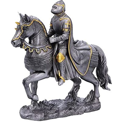 Set med sex medeltida krigshästar och ryttare - Figurer Set med sex medeltida krigshästar och ryttare - Figurer
