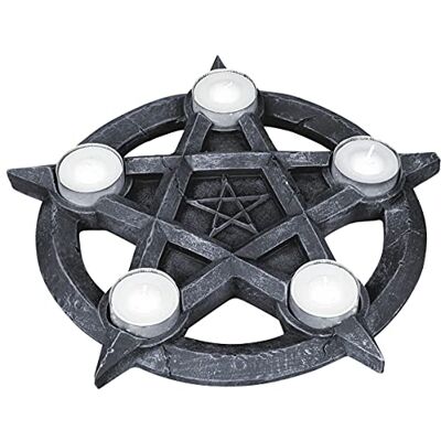 Nemesis Now Värmeljushållare pentagram 32 cm grå Nemesis Now Värmeljushållare pentagram 32 cm grå