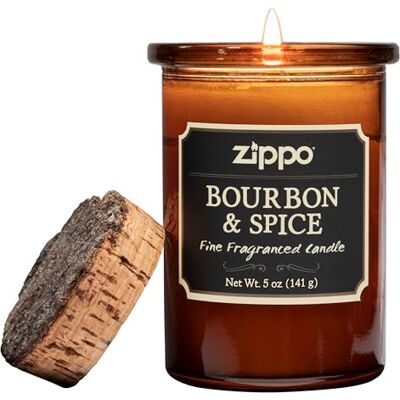 Zippo -doftljus – Bourbon & Spice – Ljus i glas – Spirit Candle – 141 g – Unik doft – Snygg present för speciella stunder Zippo -doftljus – Bourbon & Spice – Ljus i glas – Spirit Candle – 141 g – Unik doft – Snygg present för speciella stunder