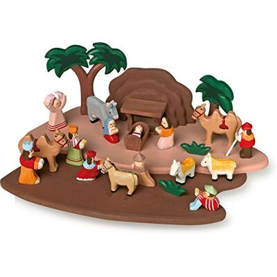 Small Foot litet foot krubbspel handsnidat av trä, med alla figurer från bibelhistorien, från 3 år, 1839 Small Foot litet foot krubbspel handsnidat av trä, med alla figurer från bibelhistorien, från 3 år, 1839