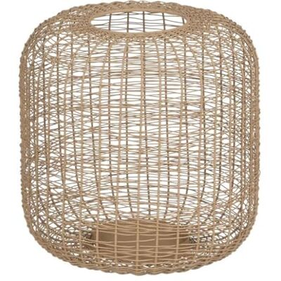 BigBuy Home Lykta Ljusstake Beige 24 x 24 x 23 cm Järn BigBuy Home Lykta Ljusstake Beige 24 x 24 x 23 cm Järn