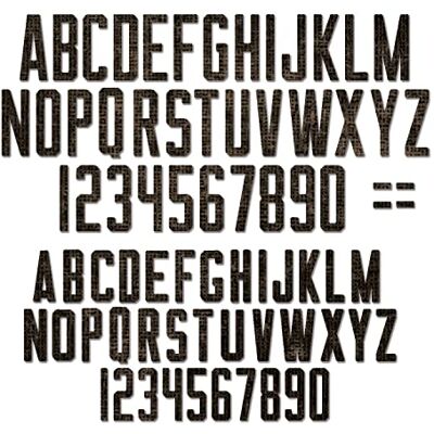 Tim Holtz Alfanumerisk Stencil - För Skärning & Prägling Tim Holtz Alfanumerisk Stencil - För Skärning & Prägling