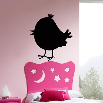 Ambiance Sticker Svart skiffer självhäftande raderbara väggdekaler liten fågel tecknad film H110 x L 100 cm Ambiance Sticker Svart skiffer självhäftande raderbara väggdekaler liten fågel tecknad film H110 x L 100 cm