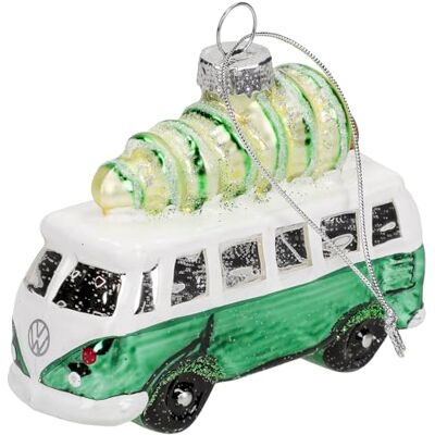 Volkswagen 3A2087790GT1 julgranshängare VW T1 Bulli gran jul snö glitter, grön Volkswagen 3A2087790GT1 julgranshängare VW T1 Bulli gran jul snö glitter, grön