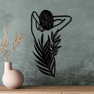 Wallity Snygg svart dekorativ metallväggtillbehör, 42 x 70 cm 100% metall, 1,5 mm tjock Lätt och lätt att hänga Perfekt för modern inredning Wallity Snygg svart dekorativ metallväggtillbehör, 42 x 70 cm 100% metall, 1,5 mm tjock Lätt och lätt att hänga Perfekt för modern inredning