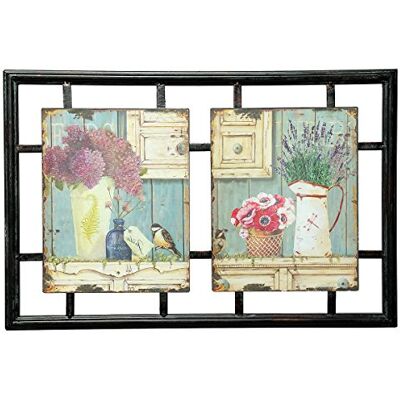 Ambiente Haus Ambiente hus 84618 dubbel metallbild vaser 53 x 35 cm Ambiente Haus Ambiente hus 84618 dubbel metallbild vaser 53 x 35 cm