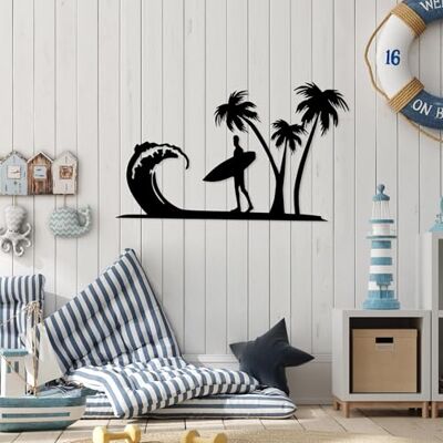 Wallity Snygg svart dekorativ metallväggtillbehör, 41 x 70 cm 100% metall, 1,5 mm tjock Lätt och lätt att hänga Perfekt för modern inredning Wallity Snygg svart dekorativ metallväggtillbehör, 41 x 70 cm 100% metall, 1,5 mm tjock Lätt och lätt att hänga Perfekt för modern inredning