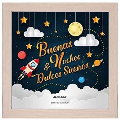 DonRegaloWeb Ljuslåda Goda nätter och söta drömmar 21 x 21 cm DonRegaloWeb Ljuslåda Goda nätter och söta drömmar 21 x 21 cm