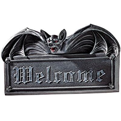 Design Toscano Välkomstskylt – vampyr fladdermus välkommen väggskulptur – fladdermusfigur – halloween fladdermöss Design Toscano Välkomstskylt – vampyr fladdermus välkommen väggskulptur – fladdermusfigur – halloween fladdermöss