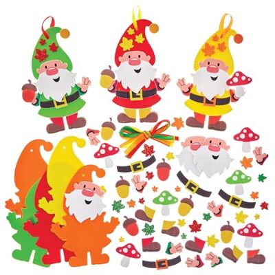 Baker Ross FX560 Hösttomte dekorationer med mix och match 8-pack, höstdekorationer för barn Baker Ross FX560 Hösttomte dekorationer med mix och match 8-pack, höstdekorationer för barn