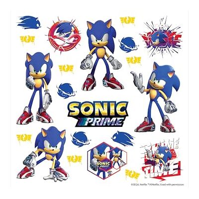 AG Design Sonic barnrum väggklistermärken, väggtatuering pojke dekoration av 30 x 30 cm ADKS 3934 AG Design Sonic barnrum väggklistermärken, väggtatuering pojke dekoration av 30 x 30 cm ADKS 3934