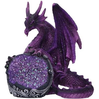 Nemesis Now Guardian of The Geode Figurine, Harts, Lila, 11,5 cm Nemesis Now Guardian of The Geode Figurine, Harts, Lila, 11,5 cm