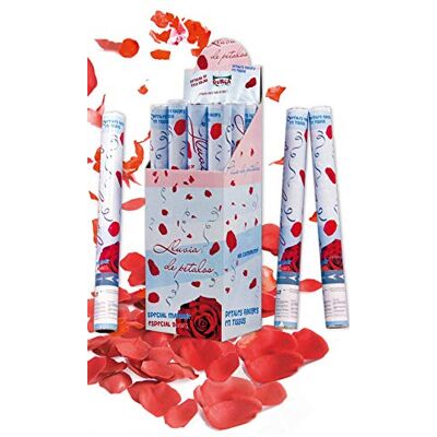 FIESTAS GUIRCA GUI6925 – röda rosenbladspistoler, 50 cm komprimerad luft FIESTAS GUIRCA GUI6925 – röda rosenbladspistoler, 50 cm komprimerad luft